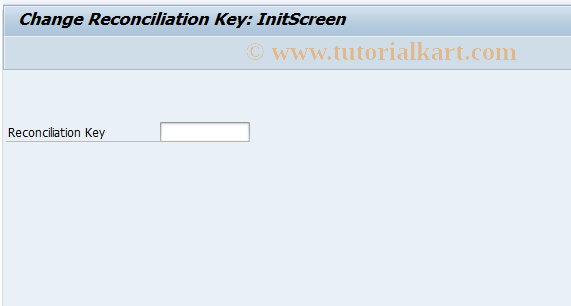 SAP TCode FPF2 - Change Reconciliation Key