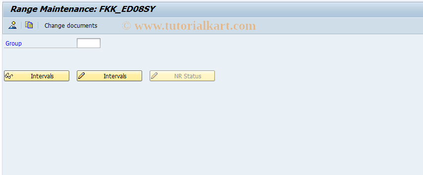 SAP TCode FPN6_08SY - Number Range Maintenance: FKK_ED08SY