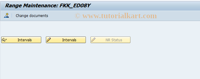 SAP TCode FPN6_08Y - Number Range Maintenance: FKK_ED08Y