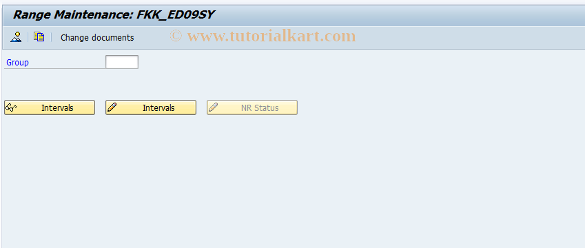 SAP TCode FPN6_09SY - Number Range Maintenance: FKK_ED09SY