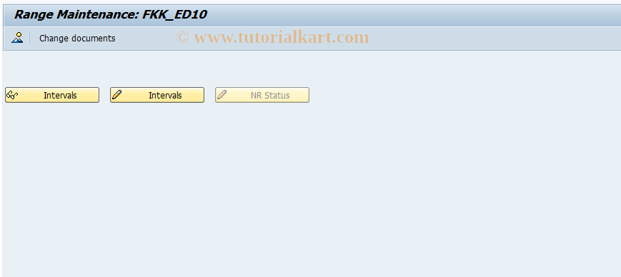 SAP TCode FPN6_10 - Number Range Maintenance: FKK_ED10