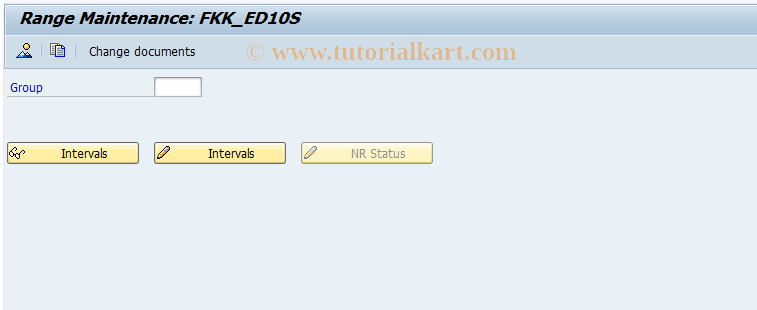 SAP TCode FPN6_10S - Number Range Maintenance: FKK_ED10S