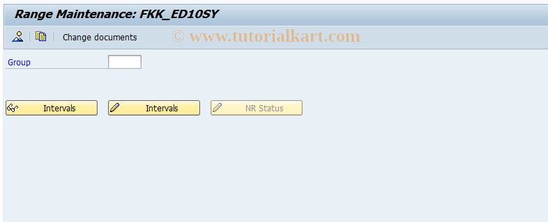 SAP TCode FPN6_10SY - Number Range Maintenance: FKK_ED10SY