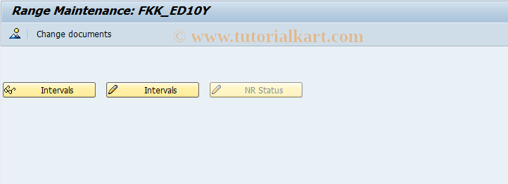 SAP TCode FPN6_10Y - Number Range Maintenance: FKK_ED10Y