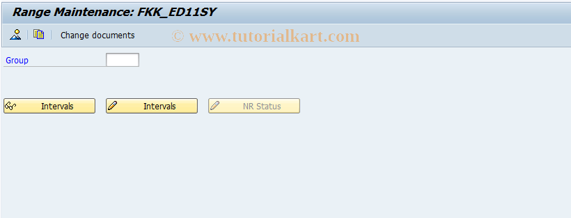 SAP TCode FPN6_11SY - Number Range Maintenance: FKK_ED11SY