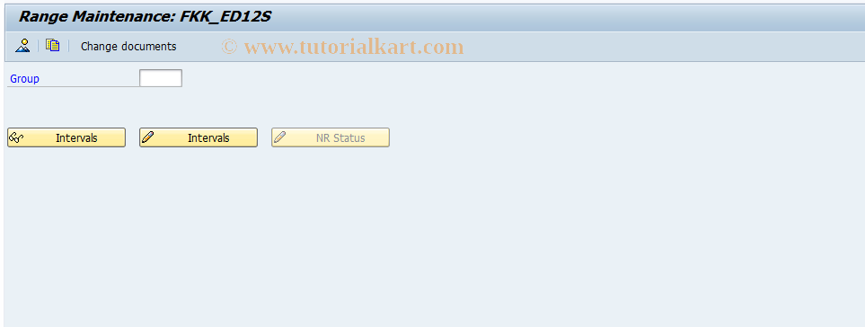 SAP TCode FPN6_12S - Number Range Maintenance: FKK_ED12S