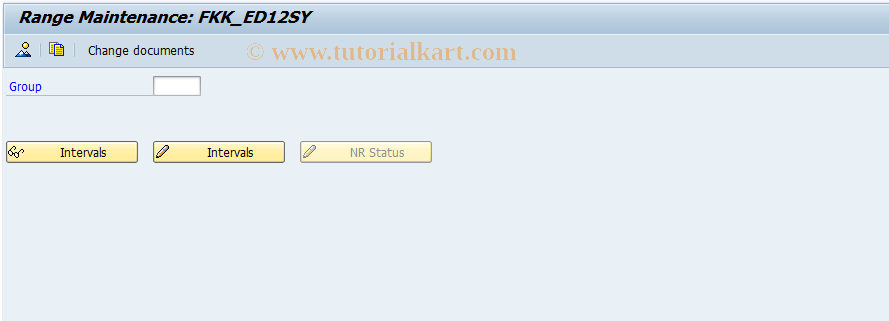 SAP TCode FPN6_12SY - Number Range Maintenance: FKK_ED12SY