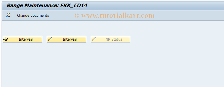 SAP TCode FPN6_14 - Number Range Maintenance: FKK_ED14