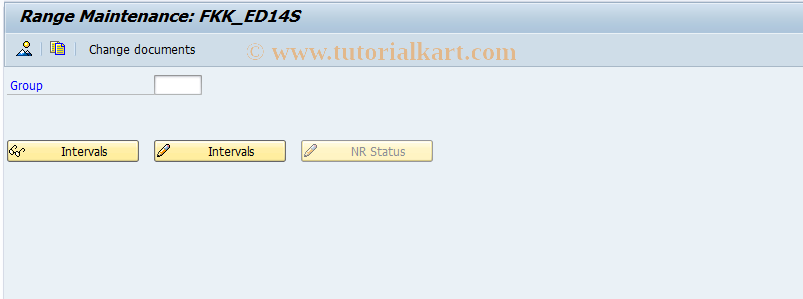 SAP TCode FPN6_14S - Number Range Maintenance: FKK_ED14S