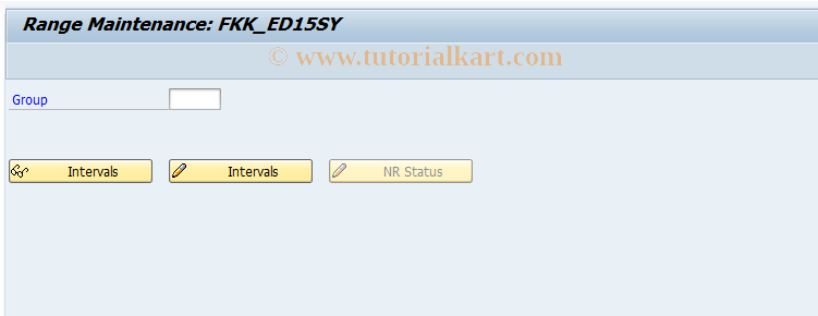 SAP TCode FPN6_15SY - Number Range Maintenance: FKK_ED15SY