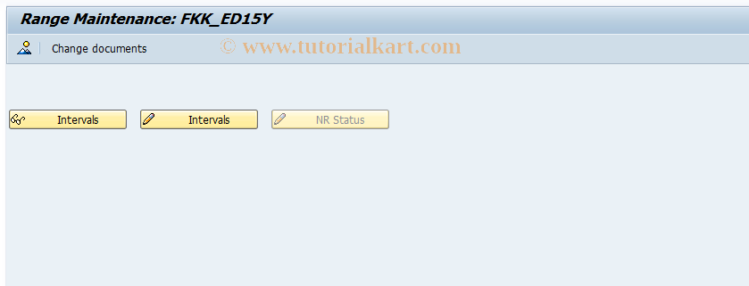 SAP TCode FPN6_15Y - Number Range Maintenance: FKK_ED15Y