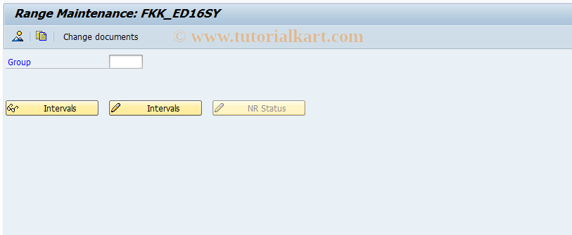 SAP TCode FPN6_16SY - Number Range Maintenance: FKK_ED16SY