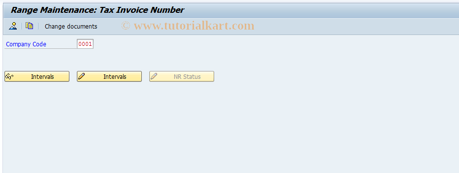 SAP TCode FPN8 - Number Range Maintenance: FKK_TXINV