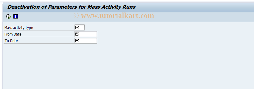 SAP TCode FPPARHID - Hide Parameter Records