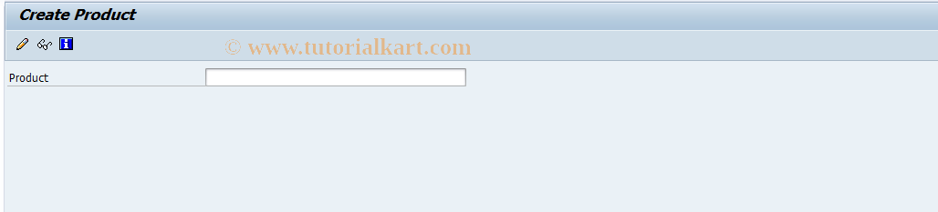 SAP TCode FPPRD1 - Create Product