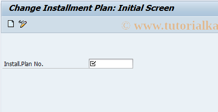 SAP TCode FPR2 - Change installment plan