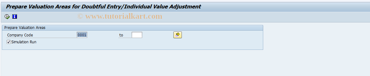 SAP TCode FPRB - Prepare Valuation Areas for DE