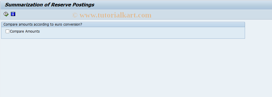 SAP TCode FPRES_CON - Summarization of Reserve Postings