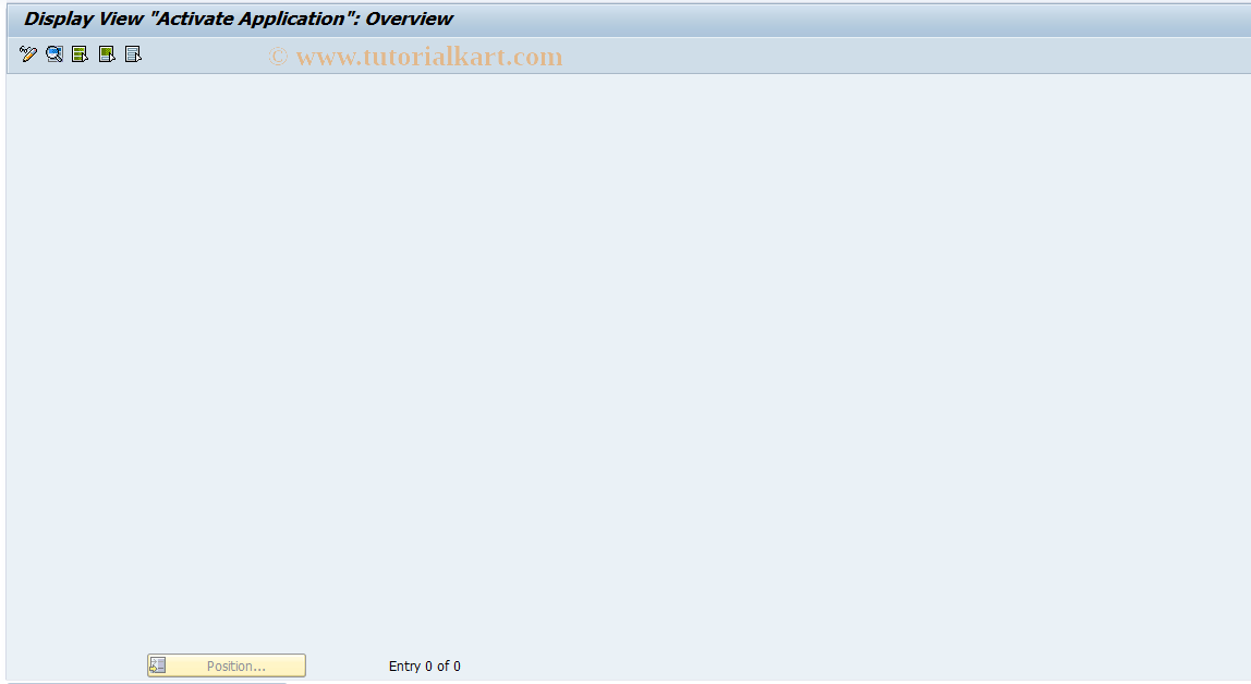 SAP TCode FPRL_SET_APPLIC - Set Payment Release List Application