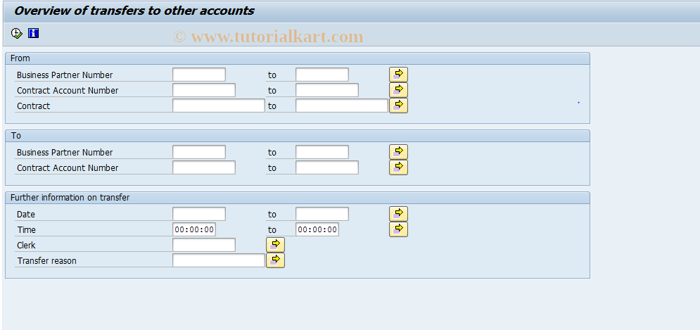 SAP TCode FPU6 - History of Transfer