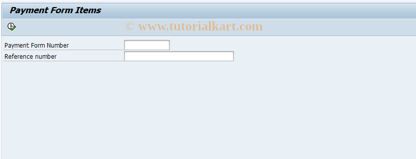 SAP TCode FPZP - Payment Form Items Overview