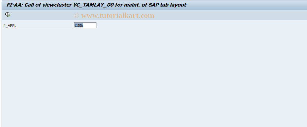SAP TCode FP_MA_LAYOUT_ALL - Maintenance of SAP Layout; VC_TAMLAY_00