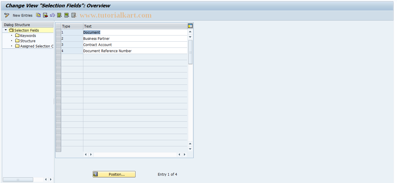 SAP TCode FP_NOTE_CUST - Not to Payee Analysis - Customizing