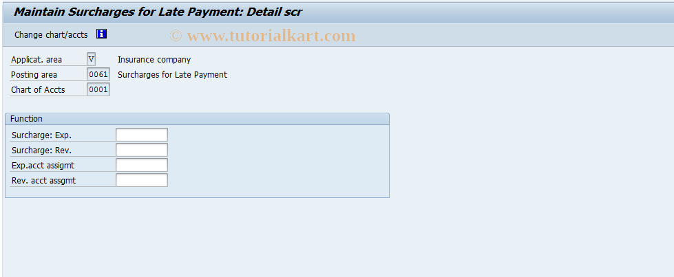 SAP TCode FQ0061 - FI-CA: Late Payment Surcharge