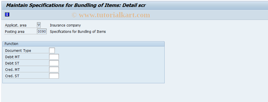 SAP TCode FQ0090 - FI-CA: Specifications for Bundling