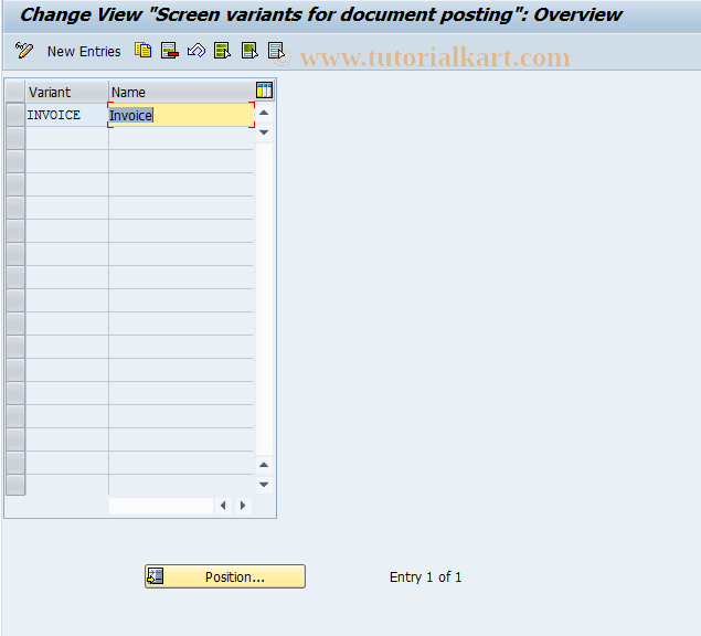 SAP TCode FQ01 - C FI Maintain Table TFK022A/B