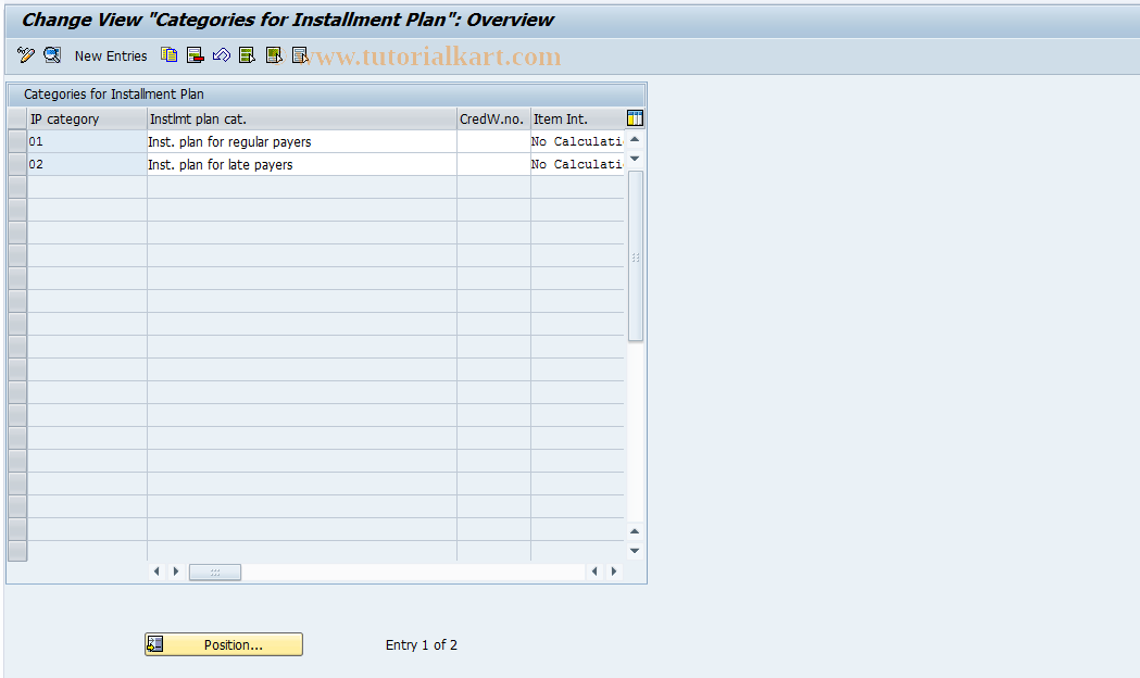 SAP TCode FQ06 - FI-CA Maintenance Table TFK062A