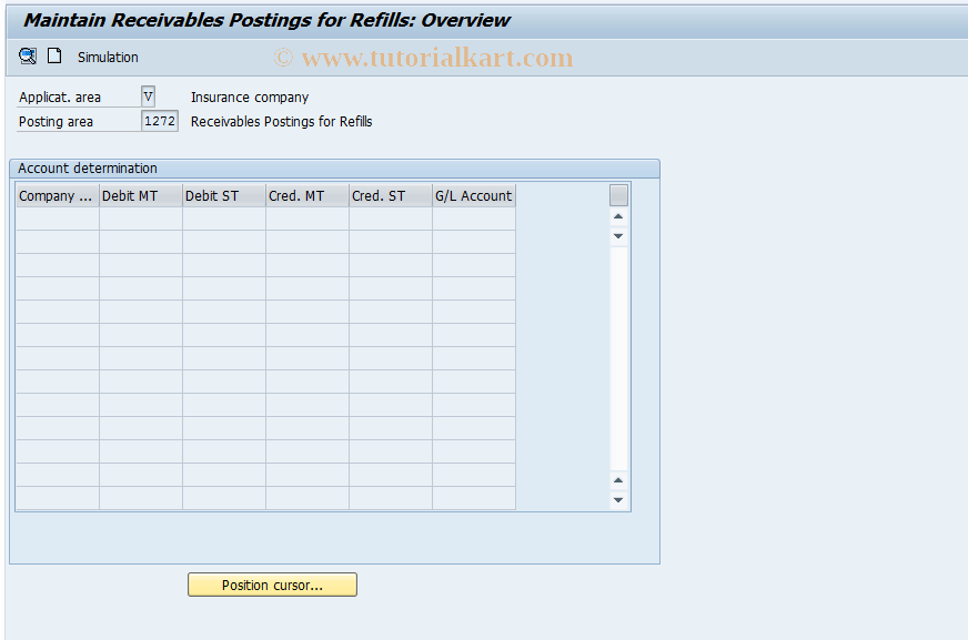 SAP TCode FQ1272 - FI-CA: Prepaid Balance (Contr.Account )