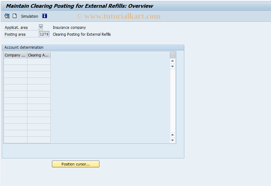 SAP TCode FQ1276 - FI-CA: External Prepaid Refill