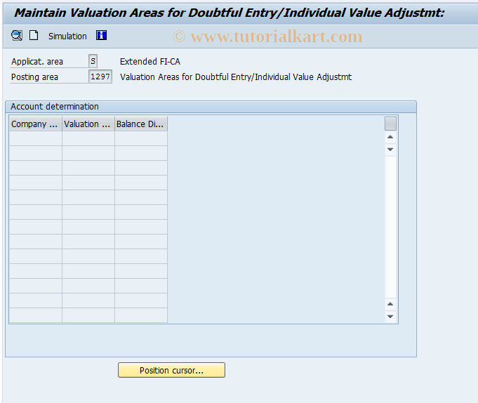 SAP TCode FQ1297 - Activate Valuation Area