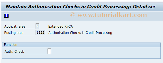 SAP TCode FQ1322 - Assign Authorization in Credit Procurement 