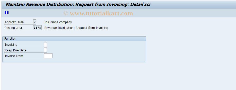 SAP TCode FQ1378 - Requirement from Invoicing