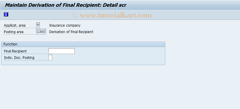 SAP TCode FQ1380 - Settings for Revenue Distribution