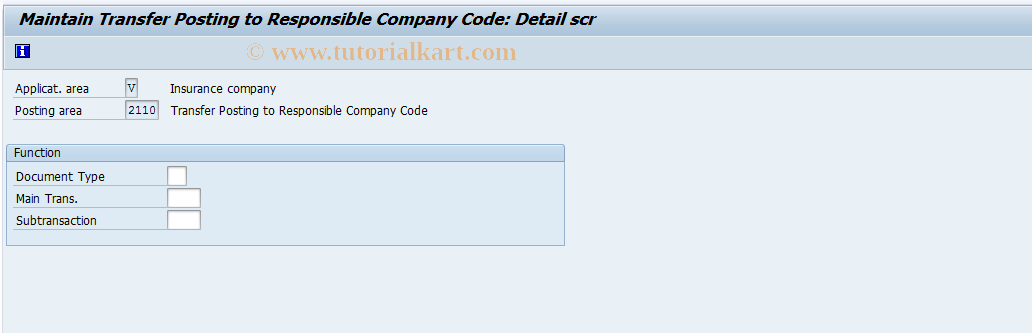 SAP TCode FQ2110 - Tfr Pstg to Resp. Company Code