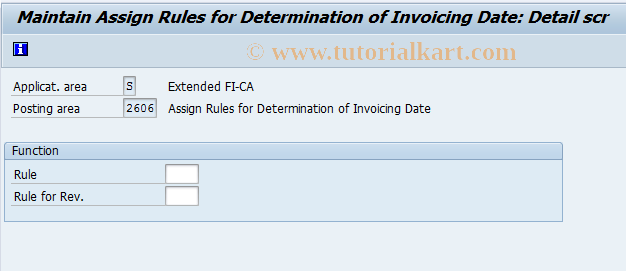 SAP TCode FQ2606 - Calculation Rules for Scheduling