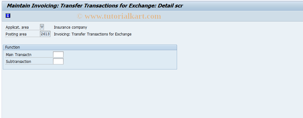 SAP TCode FQ2613 - Transf. Posting Procurement  for Offsetting