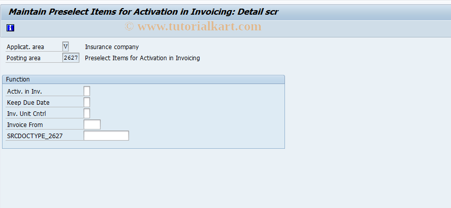 SAP TCode FQ2627 - Preselect Items for Activation