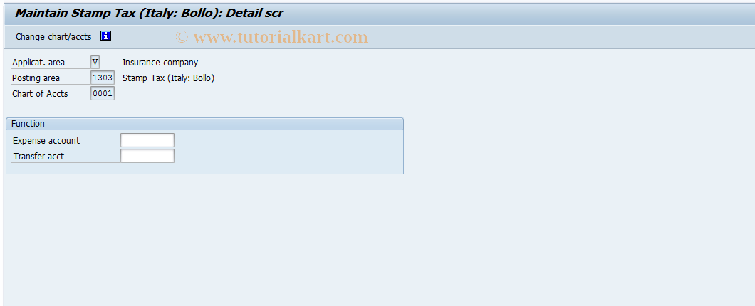 SAP TCode FQB9 - FI-CA: Ital. Stamp Tax Returns, Specs