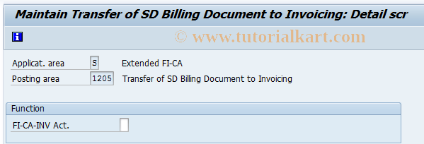 SAP TCode FQC1205 - C FKK Account Determination */1205