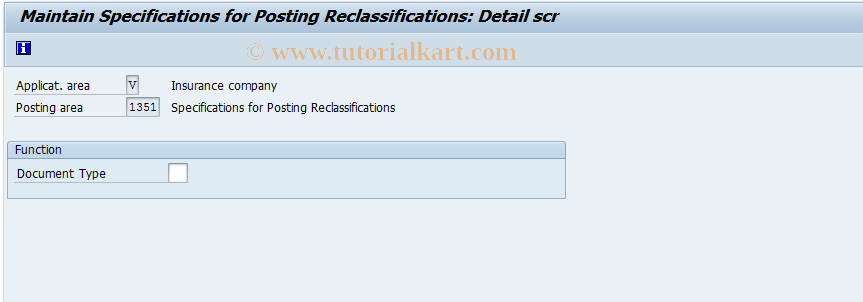 SAP TCode FQC1351 - Spec. for Posting Reclassifications