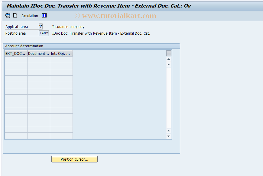 SAP TCode FQC1402 - Document Type Determination