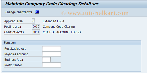 SAP TCode FQC3 - C FKK Account Determination */0030