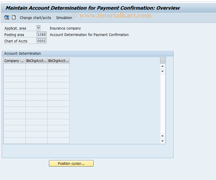SAP TCode FQCVS - CVS Bank Clearing Account