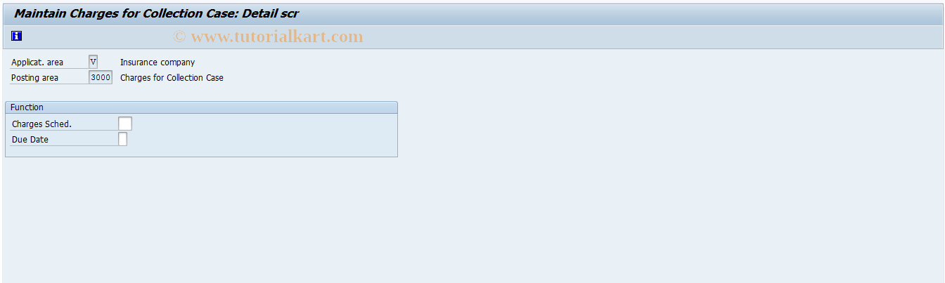 SAP TCode FQDM0 - Posting Area 3000