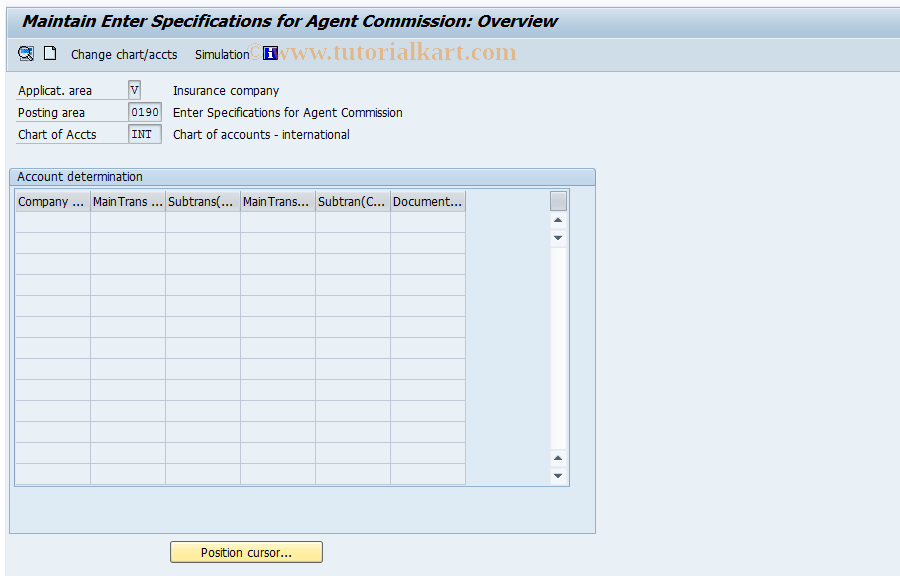 SAP TCode FQEXC4 - Enter Specific for Agent Commissions