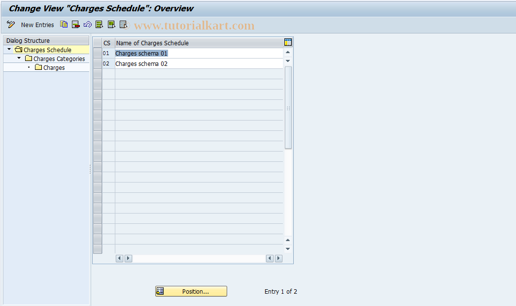 SAP TCode FQM9 - FI-CA Dunning - Customer Charges